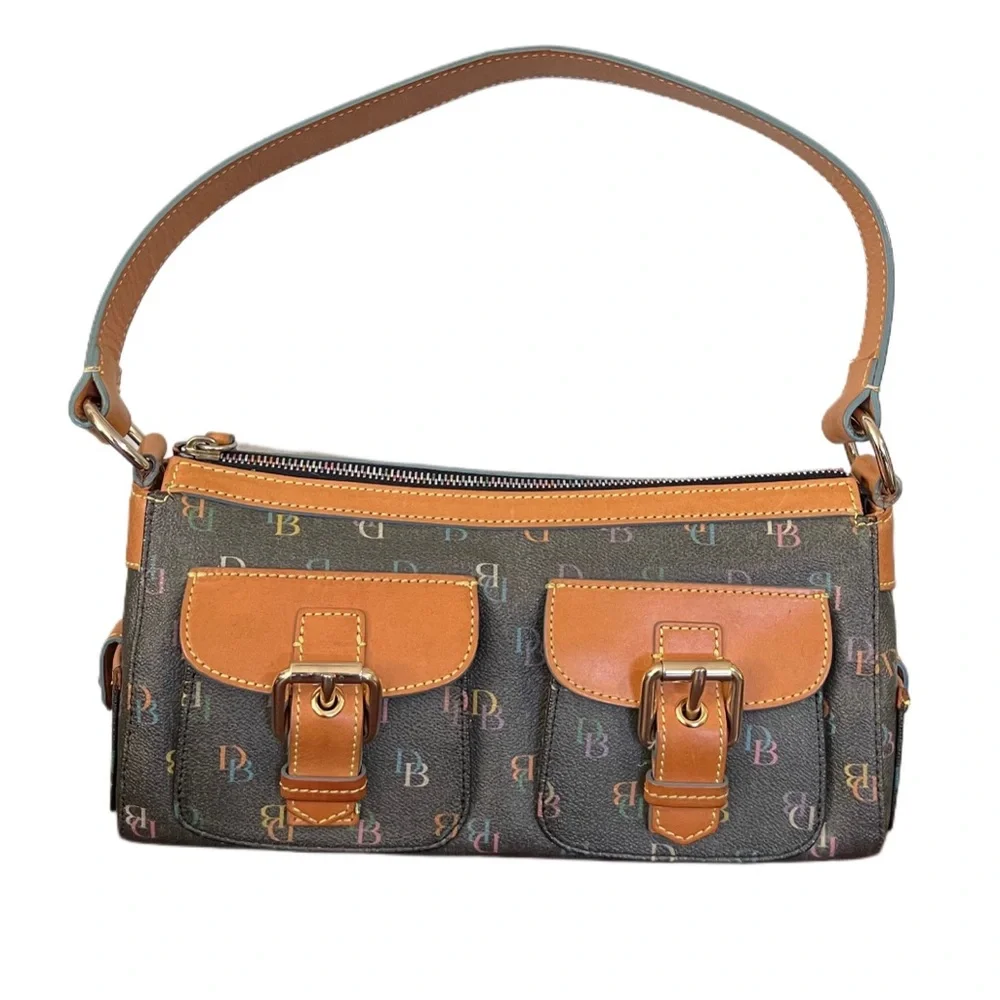 Dooney and Bourke Multicolor Signature Hobo Shoulder Bag - Picture 2 of 16